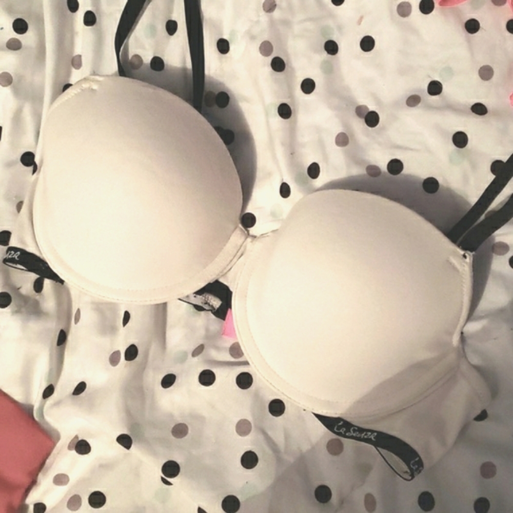 la senza REMIX white with black band bra
